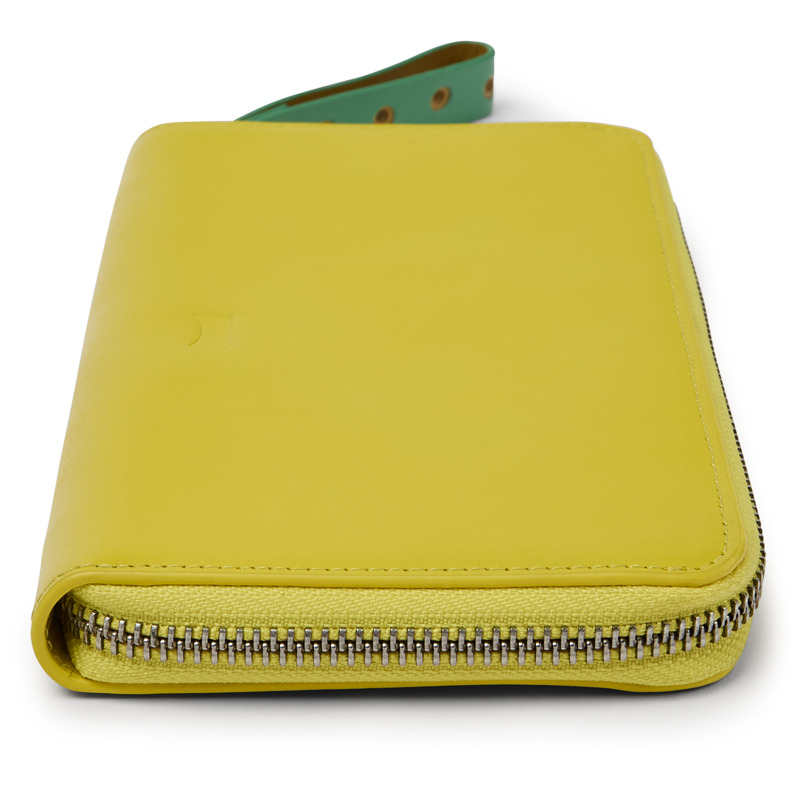 Camper Mosa - Wallets For Unisex - Yellow, Size , Smooth Leather