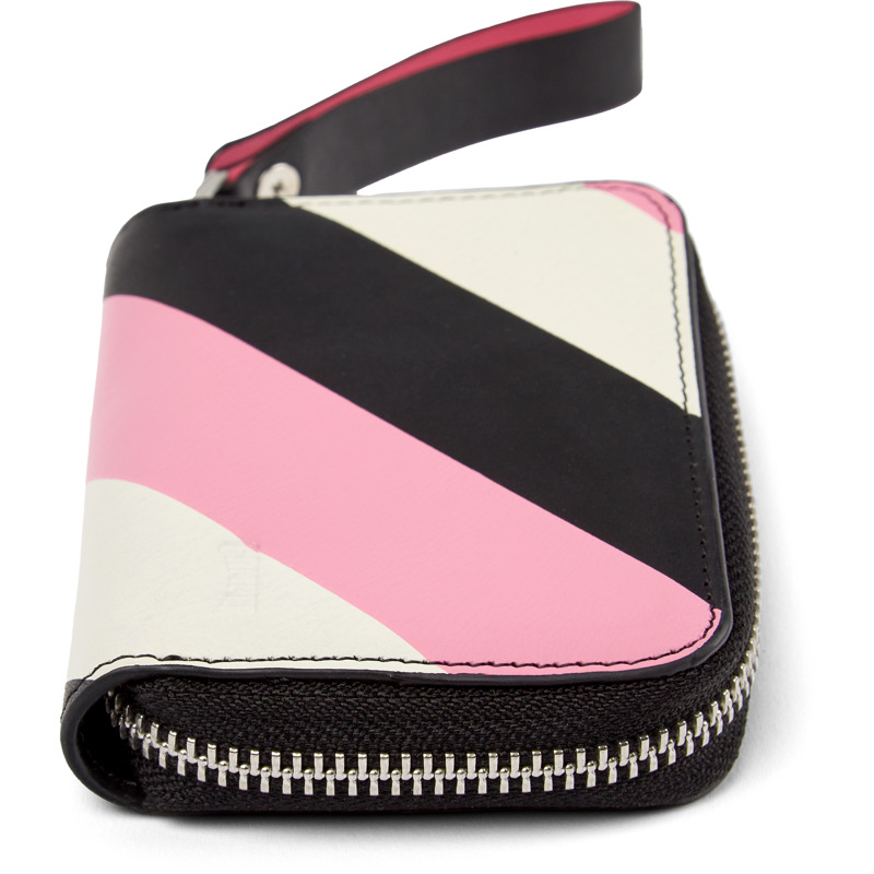 CAMPER Mosa - Unisex Wallets - Noir,Blanc,Rose, Taille , Cuir Lisse