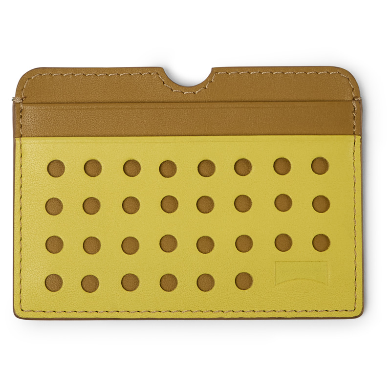 CAMPER Mosa - Unisex Πορτοφόλια - Κίτρινο,Καφέ, Μέγεθος , Smooth leather