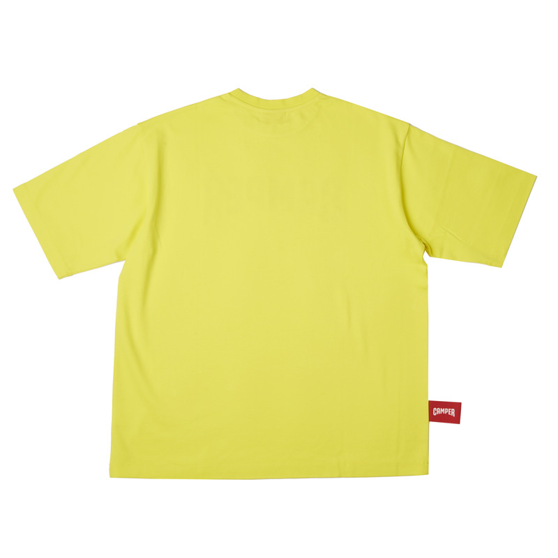 CAMPER  T-Shirt - Unisex Vêtement - Jaune, Taille S, Tissu En Coton