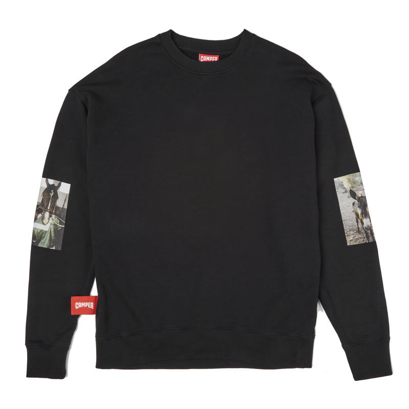 CAMPER Sweatshirt - Unisex Vêtement - Noir, Taille L, Tissu En Coton