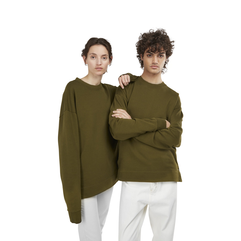CAMPER Sweatshirt  - Unisex Vêtement - Vert, Taille S, Tissu En Coton