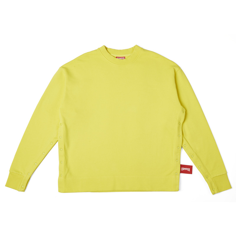 Camper  Sweatshirt - Apparel For Unisex - Yellow, Size , Cotton Fabric