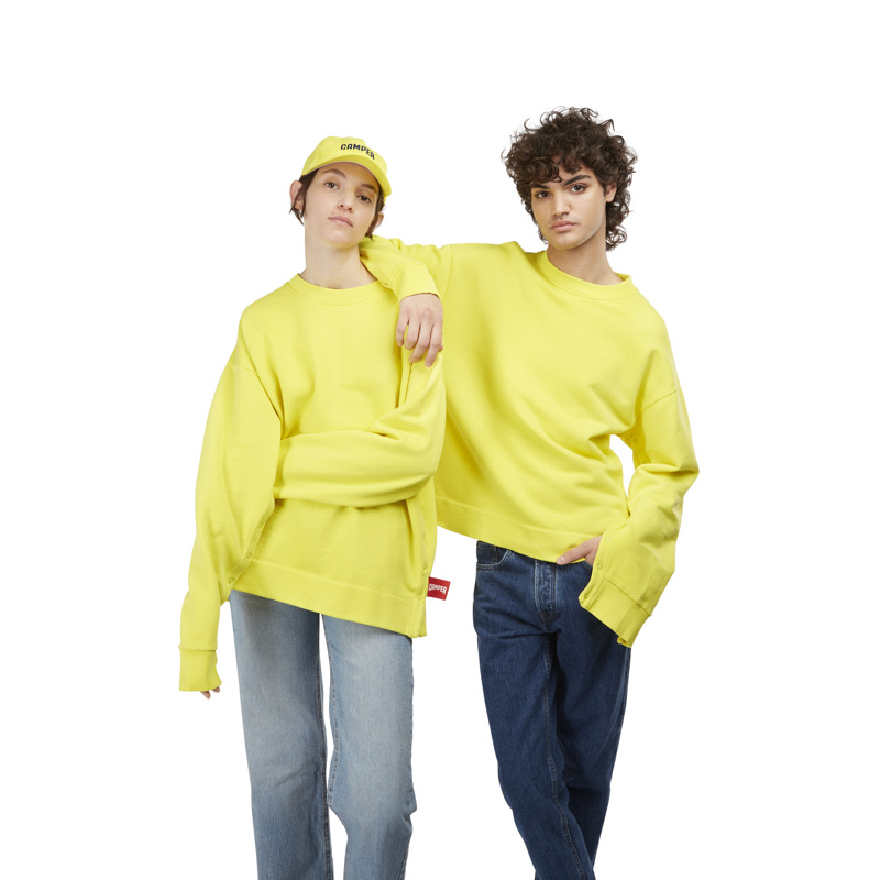 CAMPER  Sweatshirt - Unisex Vêtement - Jaune, Taille M, Tissu En Coton