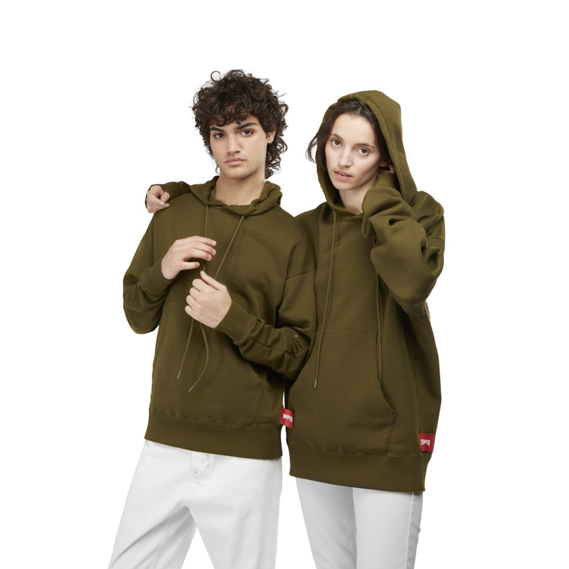 CAMPER  Hoodie - Unisex Vêtement - Vert, Taille S, Tissu En Coton