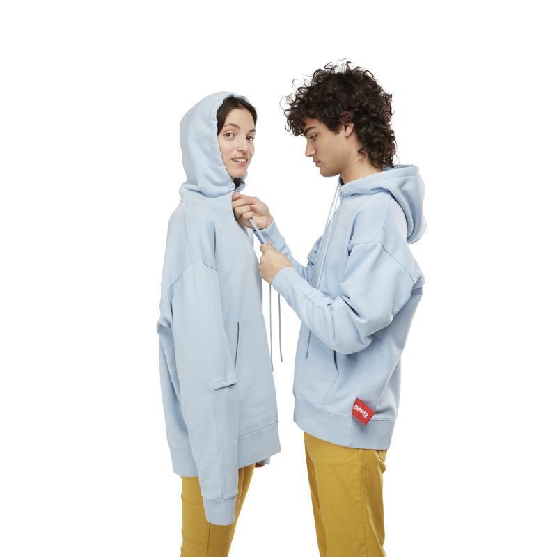 CAMPER  Hoodie - Unisex Kleidung - Blau, Größe XL, Textile