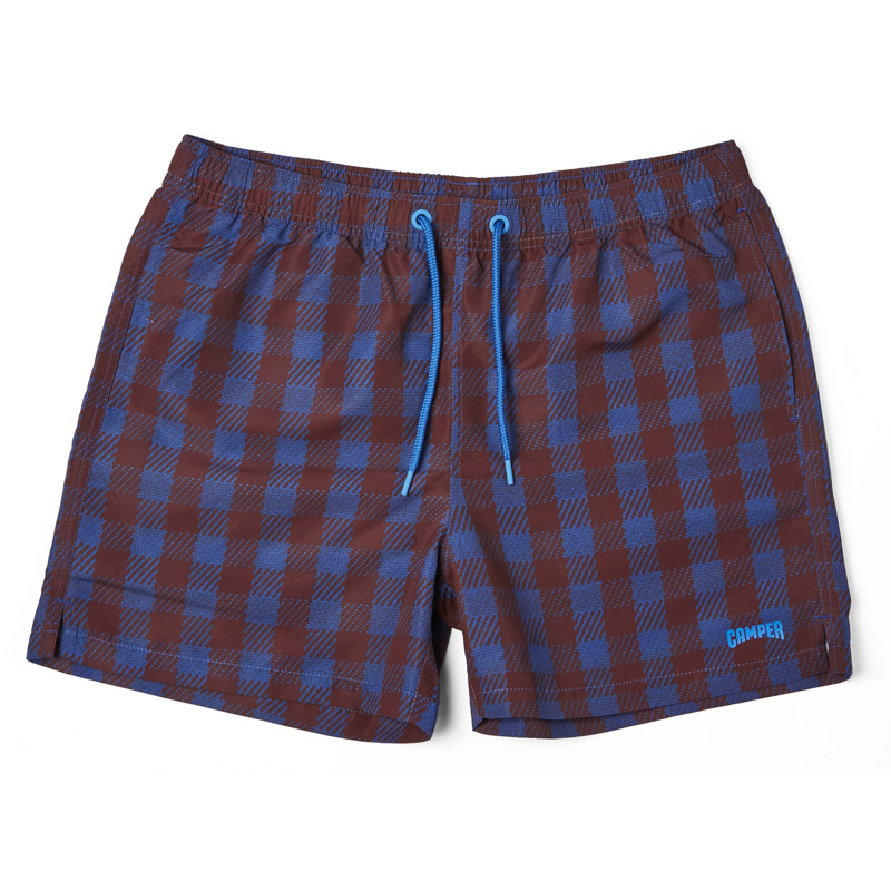 CAMPER  Shorts - Unisex Vêtement - Bleu,Bourgogne, Taille S, Tissu En Coton