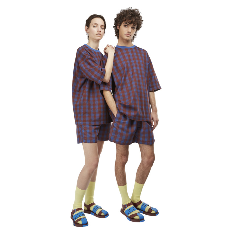 CAMPER  Shorts - Unisex Kleidung - Blau,Burgund, Größe L, Textile