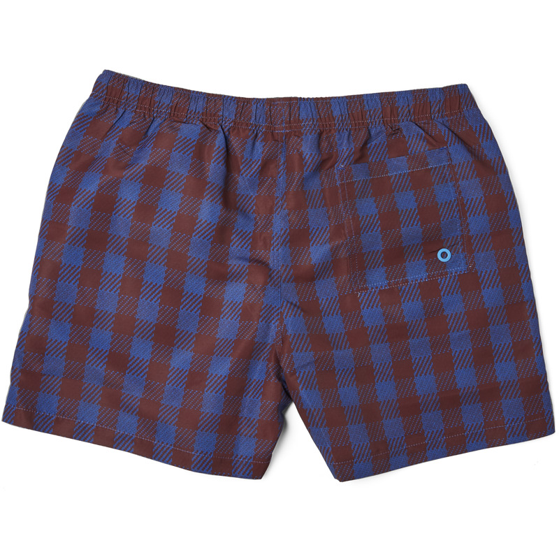 CAMPER  Shorts - Unisex Vêtement - Bleu,Bourgogne, Taille XL, Tissu En Coton