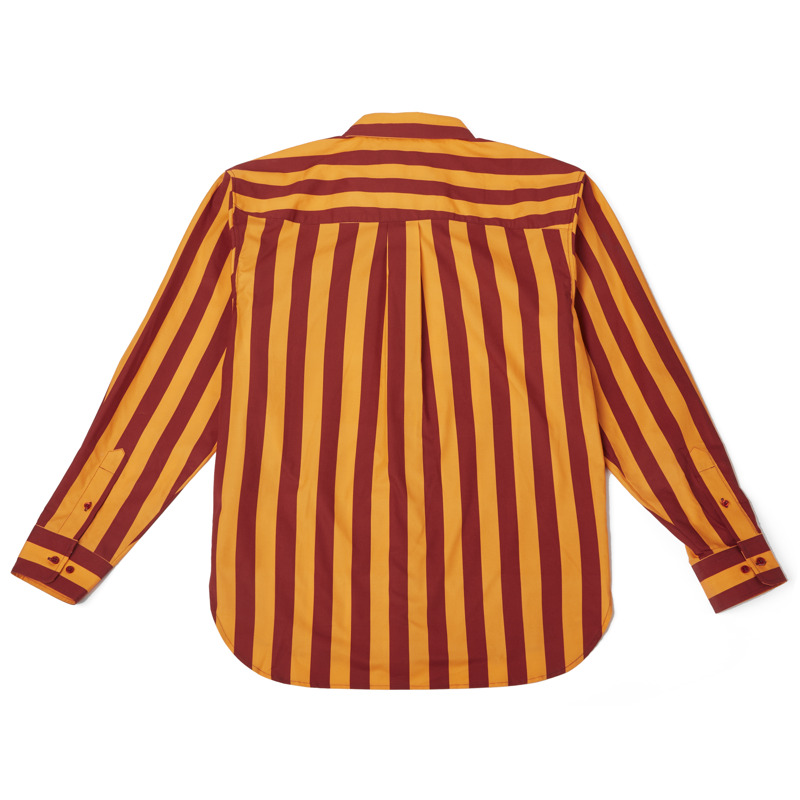 CAMPER Shirt - Unisex Vêtement - Bourgogne,Orange, Taille S, Tissu En Coton