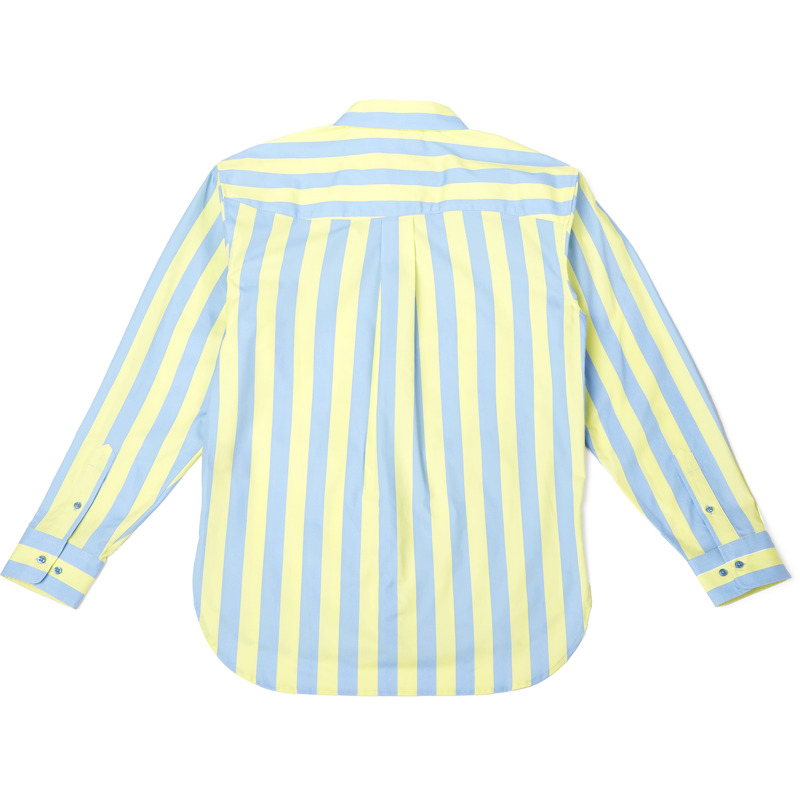 CAMPER Shirt - Unisex Vêtement - Bleu,Jaune, Taille XS, Tissu En Coton