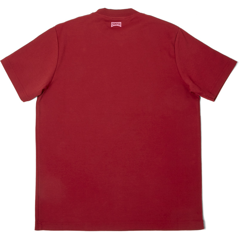 CAMPER T-Shirt - Unisex Kleidung - Burgund, Größe XL, Textile