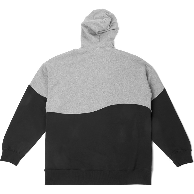 CAMPER Hoodie - Unisex Kleidung - Grau,Schwarz, Größe XS, Textile