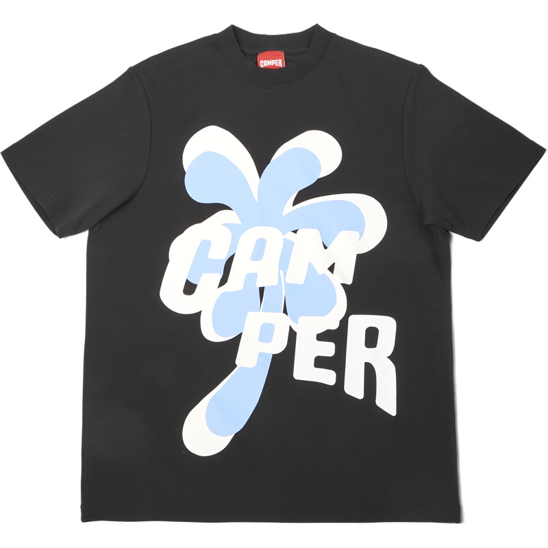 Camper T-Shirt - Apparel For Unisex - Black, Size , Cotton Fabric