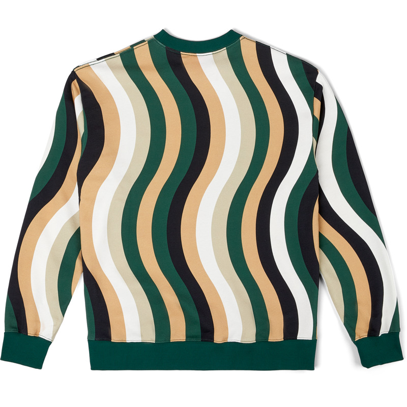 Camper Sweatshirt - Apparel For Unisex - White, Green, Beige, Size , Cotton Fabric