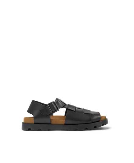 Brutus Black Sandals for Men - Spring/Summer collection - Camper 