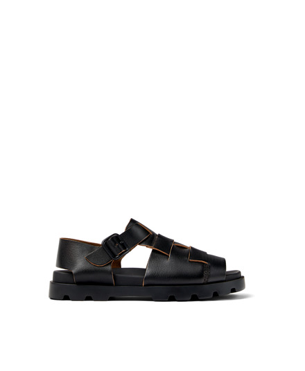 Brutus Black Sandals for Men - Spring/Summer collection - Camper 