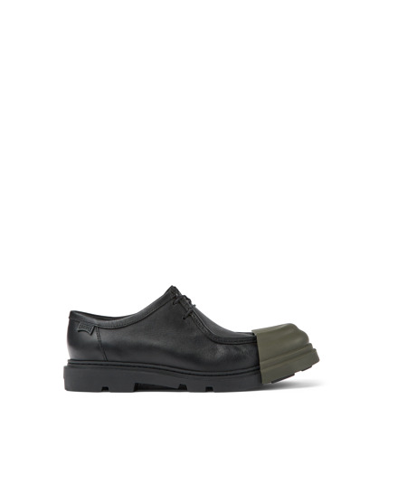 Junction Black responsibly raised leather shoes for men