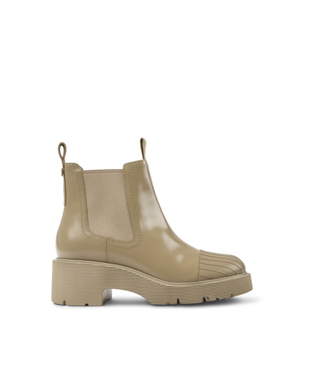 Milah Beige Ankle Boots for Women - Fall/Winter collection 