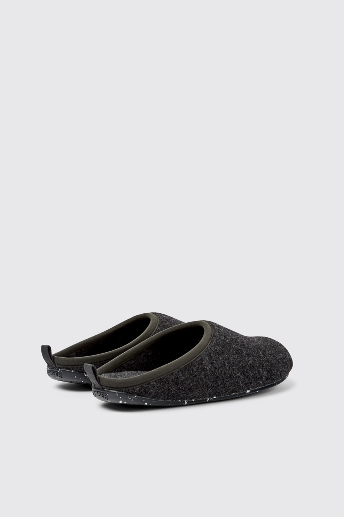 Back view of Wabi Gray Slippers for Men