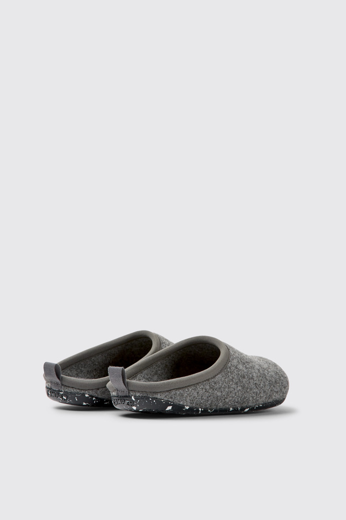 Back view of Wabi Gray Slippers for Women