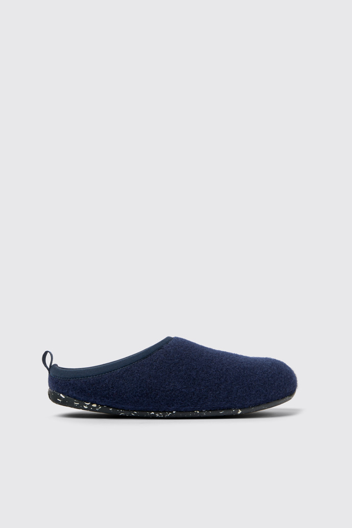 Side view of Wabi Blue Slippers for Women