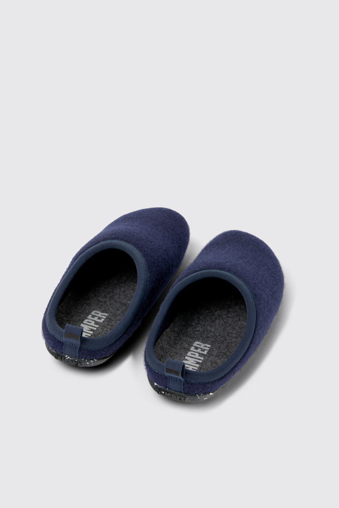 Back view of Wabi Blue Slippers for Women