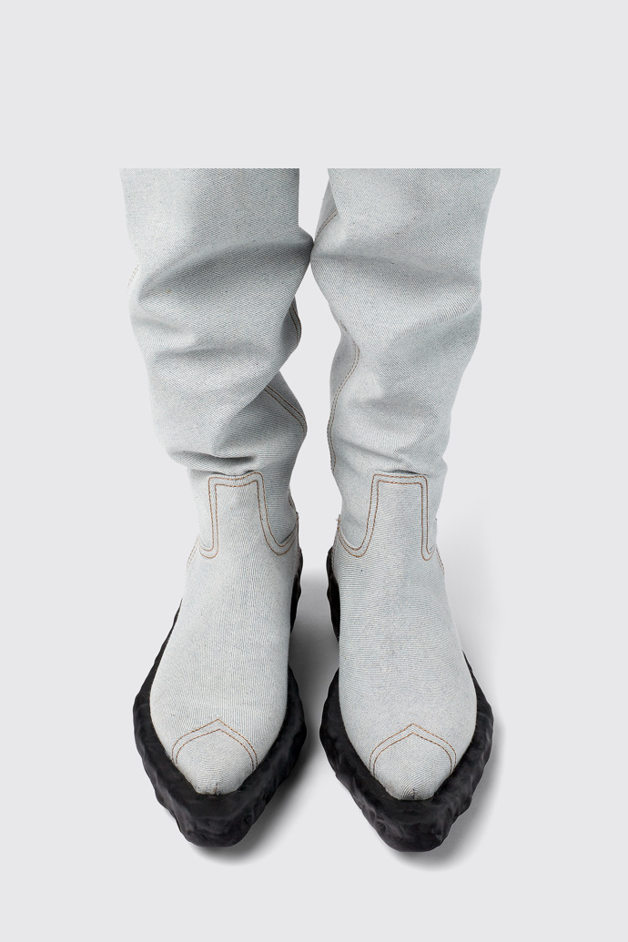 Venga Bottes de cow-boy montantes en textile bleu