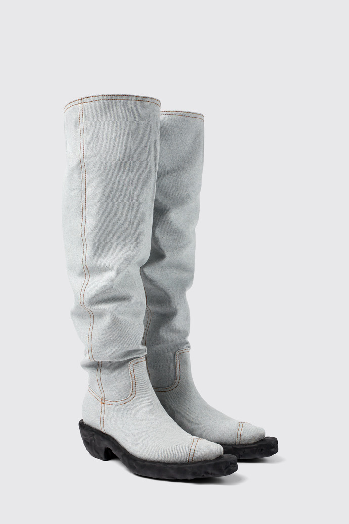 Venga Bottes de cow-boy montantes en textile bleu