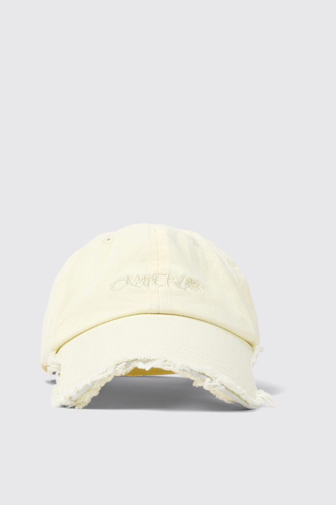 Front view of Cap Beige Cotton Cap (One Size)