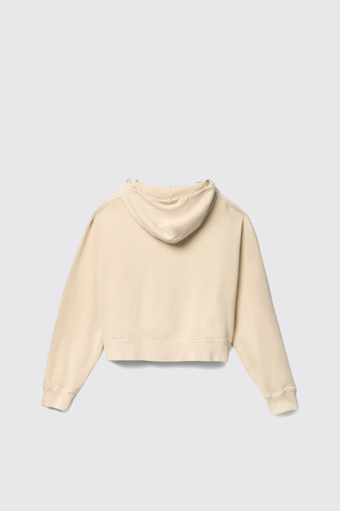 Hoodie Felpa con cappuccio in cotone beige