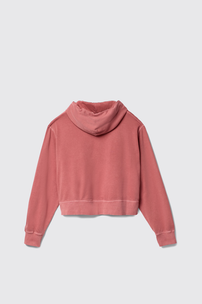 Hoodie Felpa con cappuccio in cotone rossa