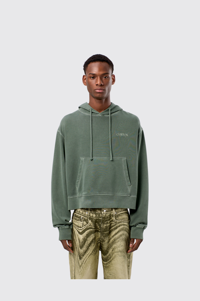 Hoodie Sudadera con capucha de algodón verde