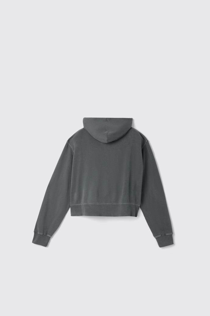 Gray cotton hoodie online