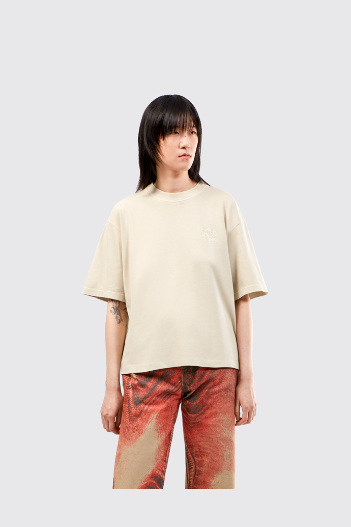 T-Shirt Beige Organic Cotton T-Shirt