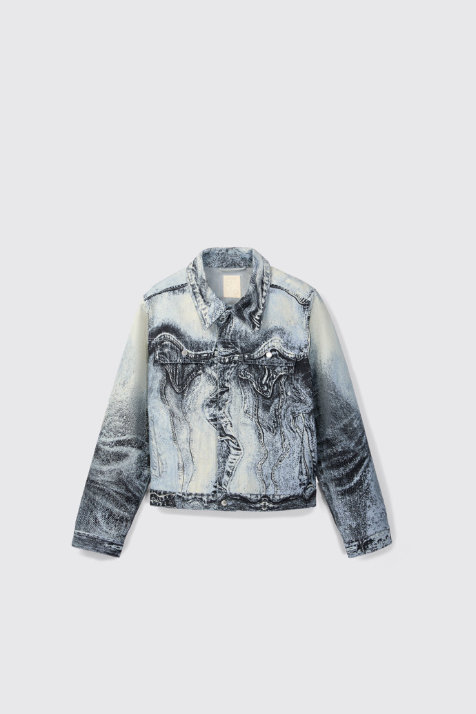 Denim Jacket Blauw-zwart spijkerjack