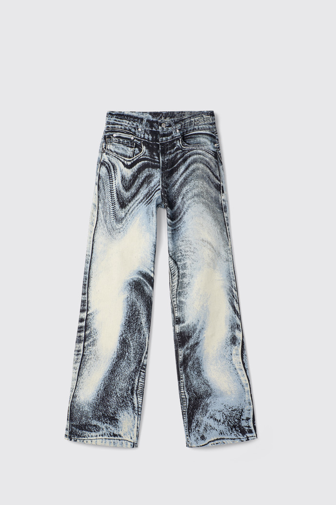 Denim Jeans Blauw-zwarte denim jeans