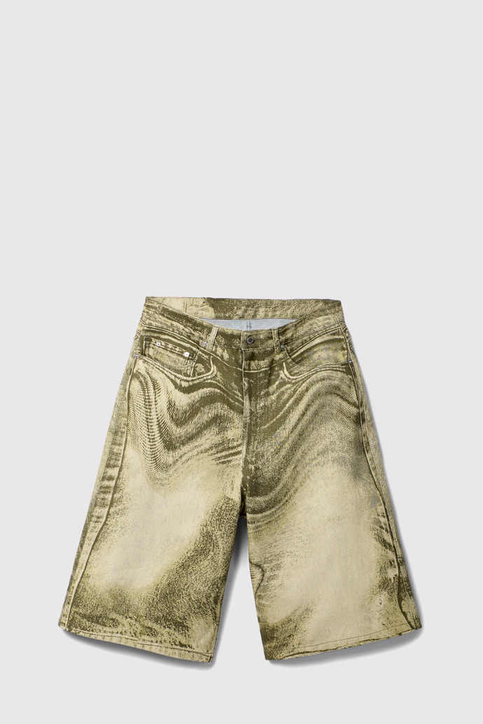 Gold denim shorts online