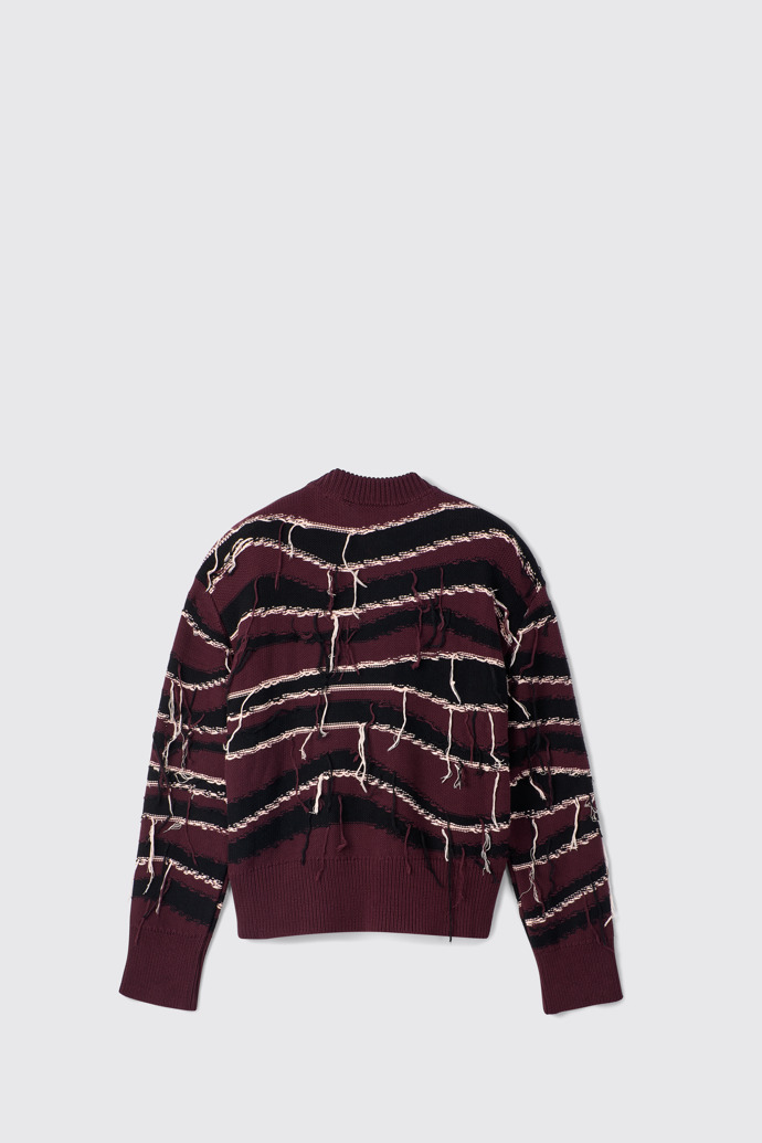 Melange Knit Sweater 브라운 컬러 오가닉 코튼 니트 스웨터뒷면