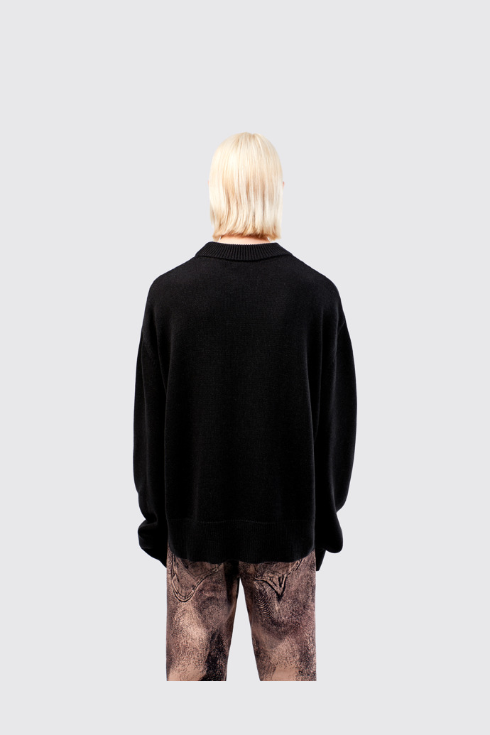 Melange Knit Sweater Black Melange Knit Sweater