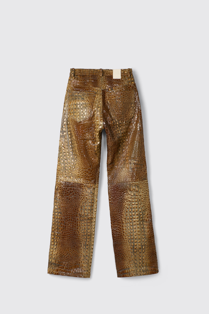 Leather Pants Pantaloni marrone in pelle