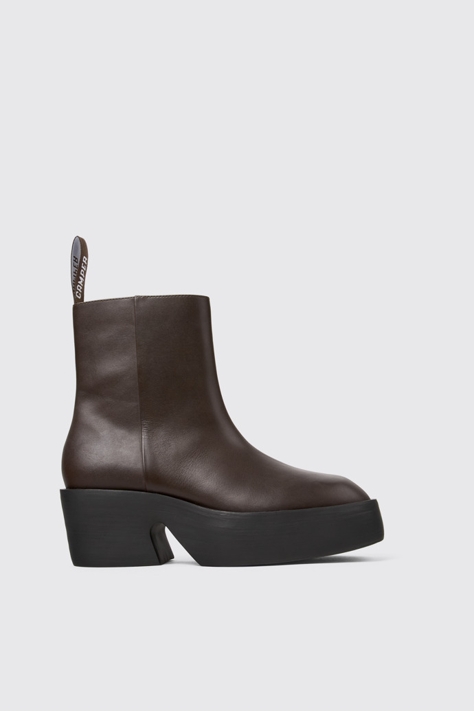 Billie Botas de piel marrón para mujer