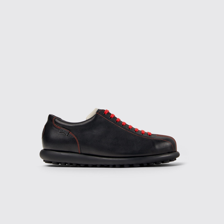 Side view of Twins Multicolored leather shoe for men