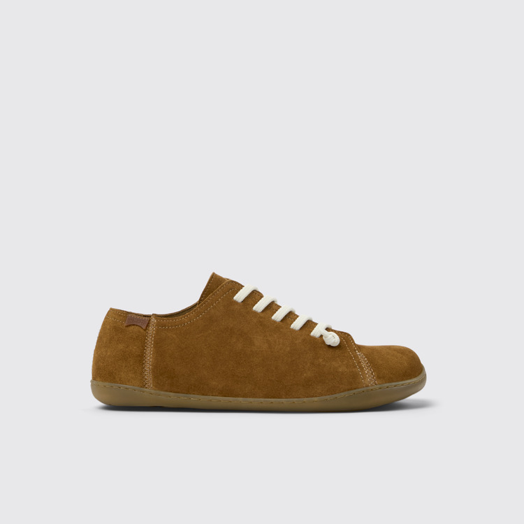 Side view of Peu Brown Nubuck Men's Shoes.