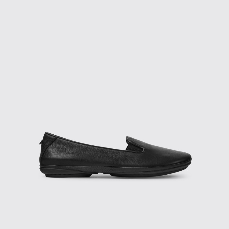 Side view of Right Black Ballerinas for Women