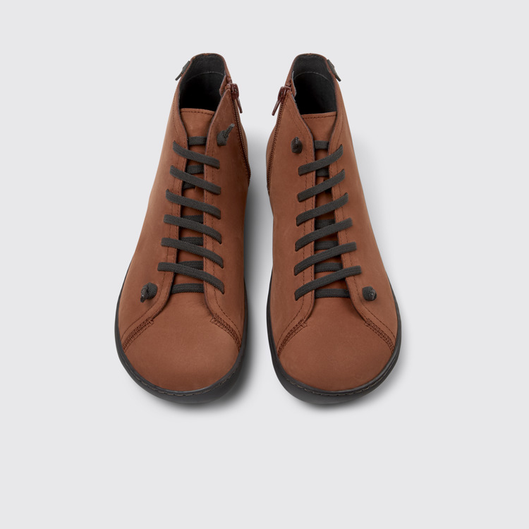 Peu Bottines en nubuck rouge pour homme