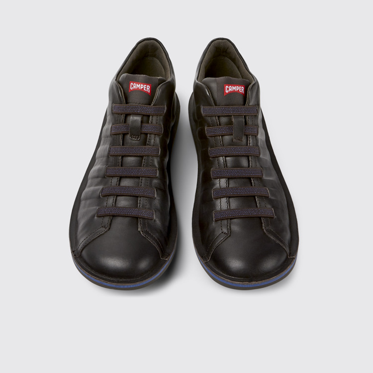 Beetle Botines café oscuro de piel para hombre