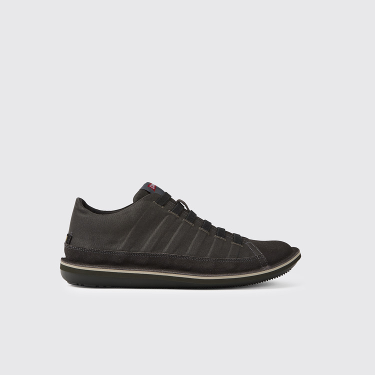 Side view of Beetle Men’s dark gray sneakers