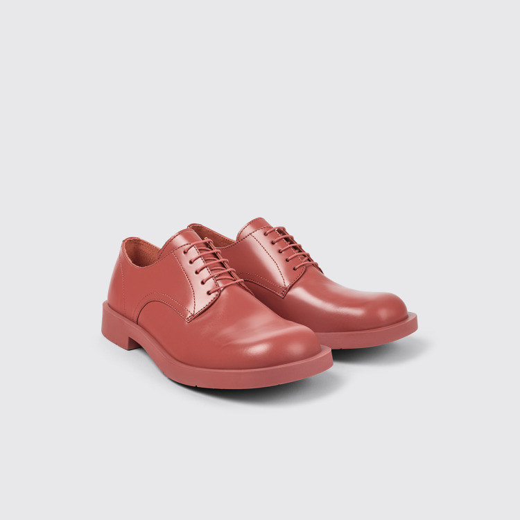 MIL 1978 Chaussures Blucher en cuir rouge