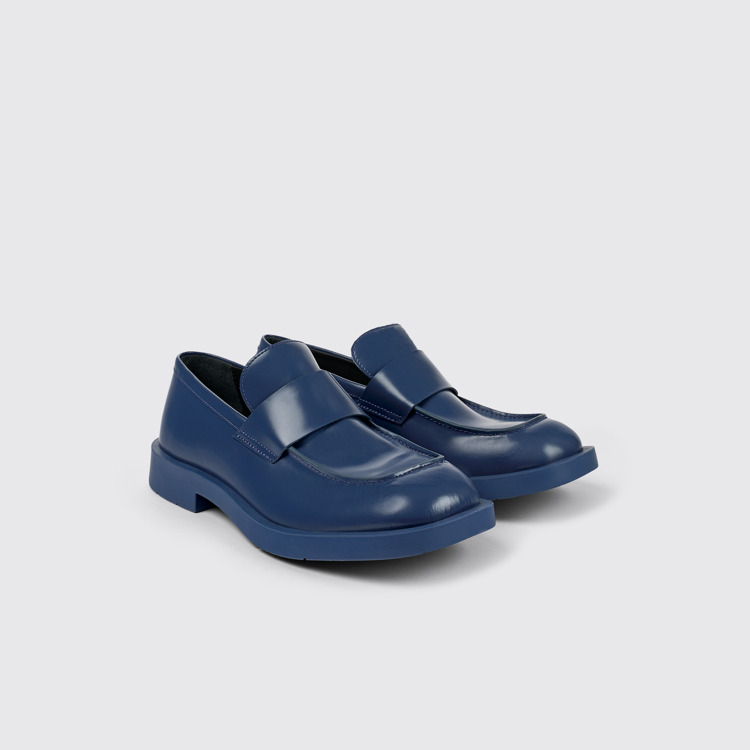 MIL 1978 Mocassino in pelle blu